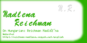 madlena reichman business card